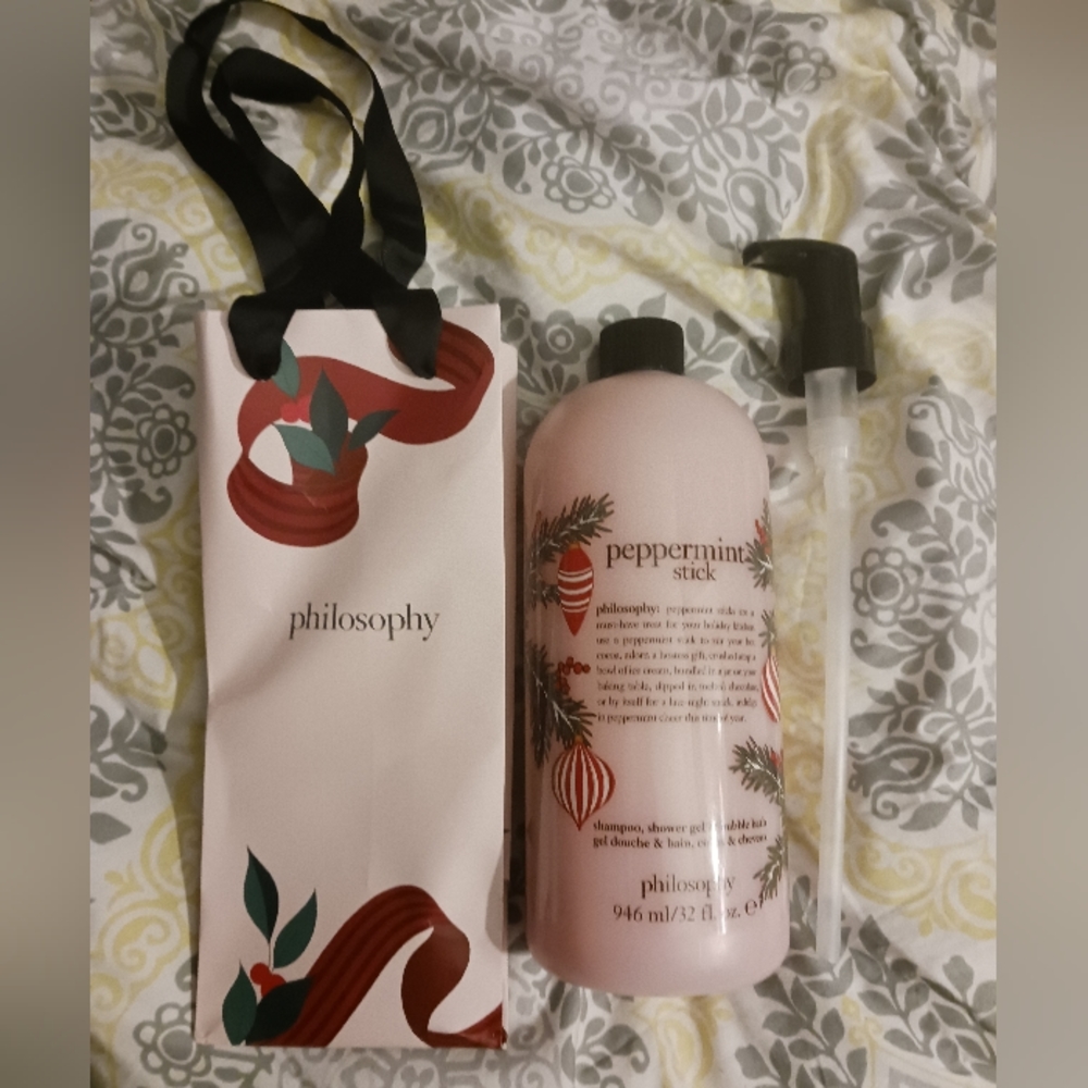 NWT! PHILOSOPHY PEPPERMINT STICK 32oz